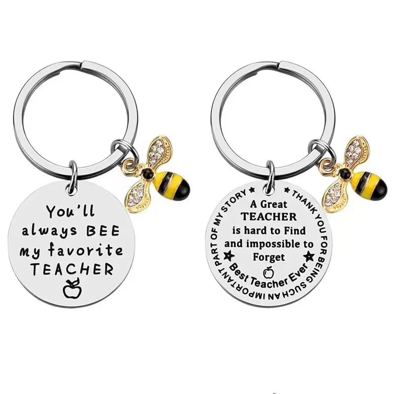 Bee Happy Keychain