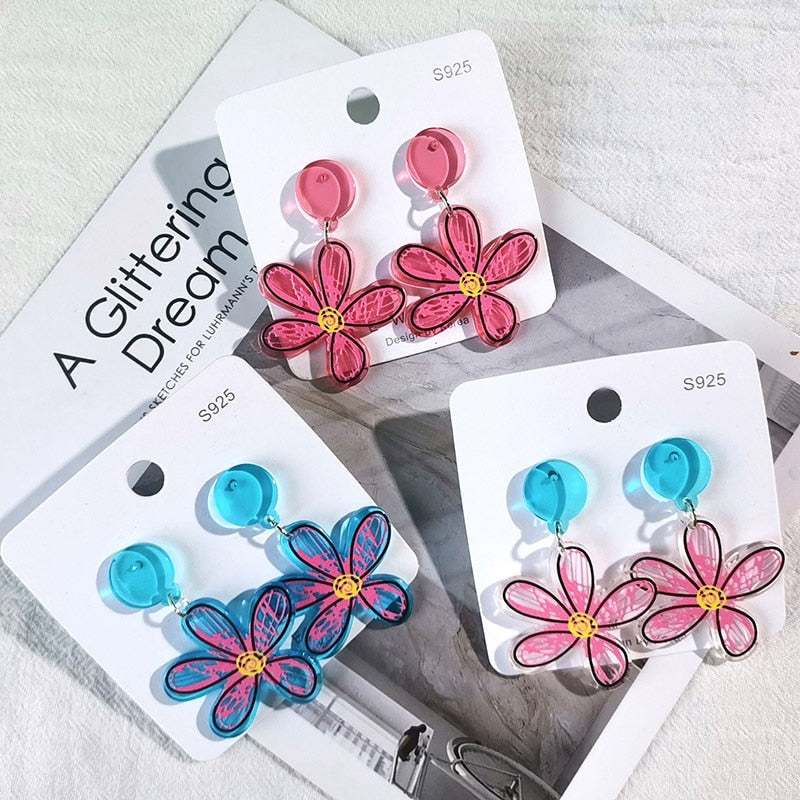 Acrylic Butterfly Earrings