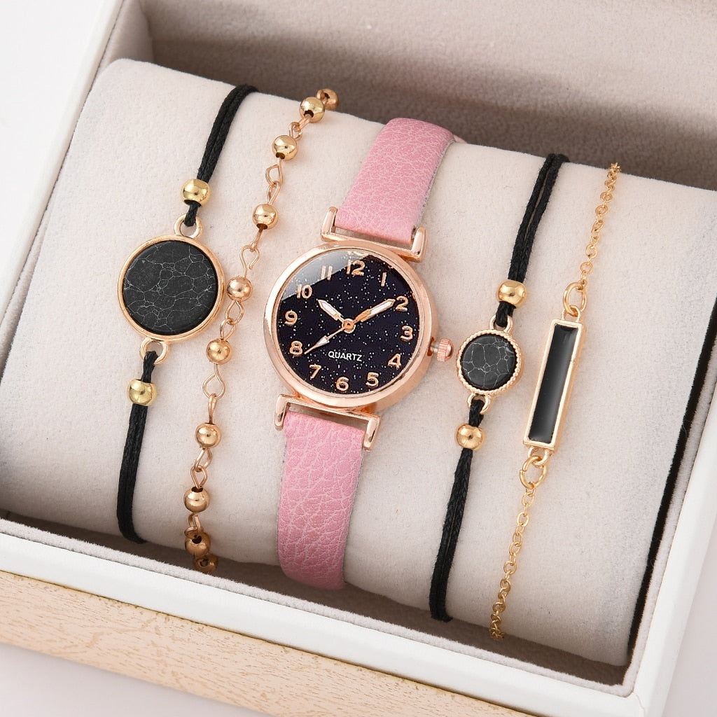 5/2PCS Quartz Watch Set