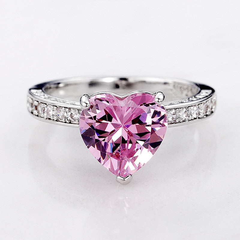 CZ Heart Ring