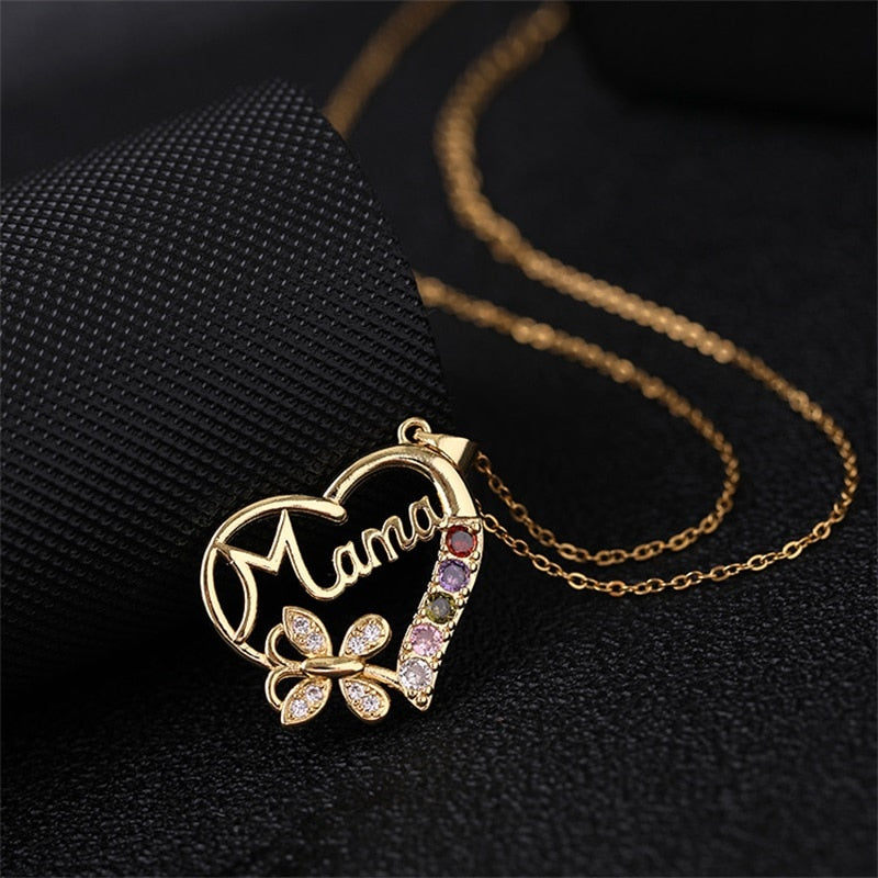 Mama Heart Necklace