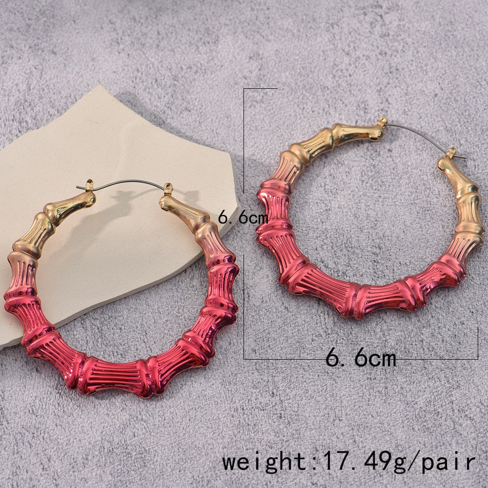 Red Gold Hombre Hoops