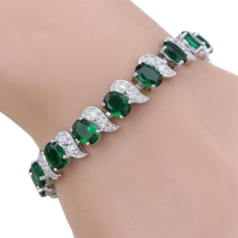 Colored Rhinestone Tennis Bracelet