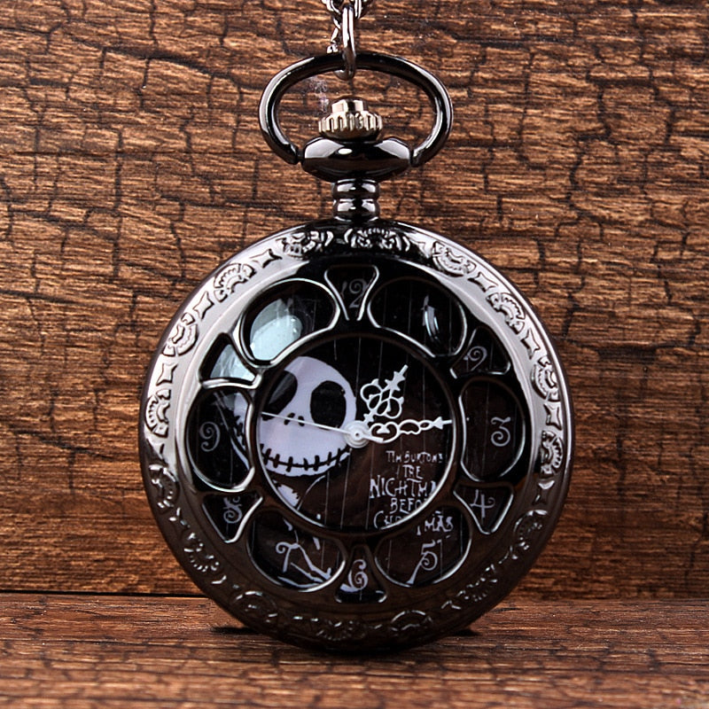 Black Nightmare Before Christmas Pocket Watch