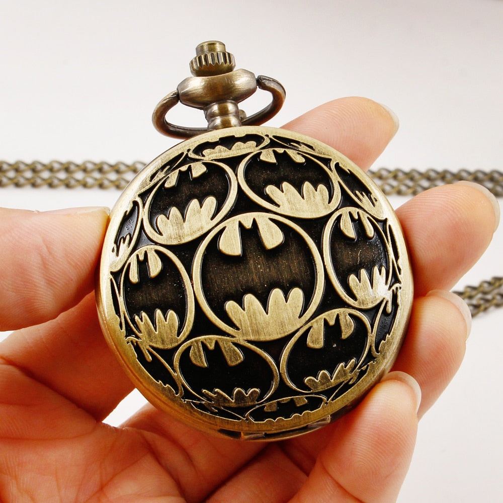 Batman Logo Quartz Pocket Watch