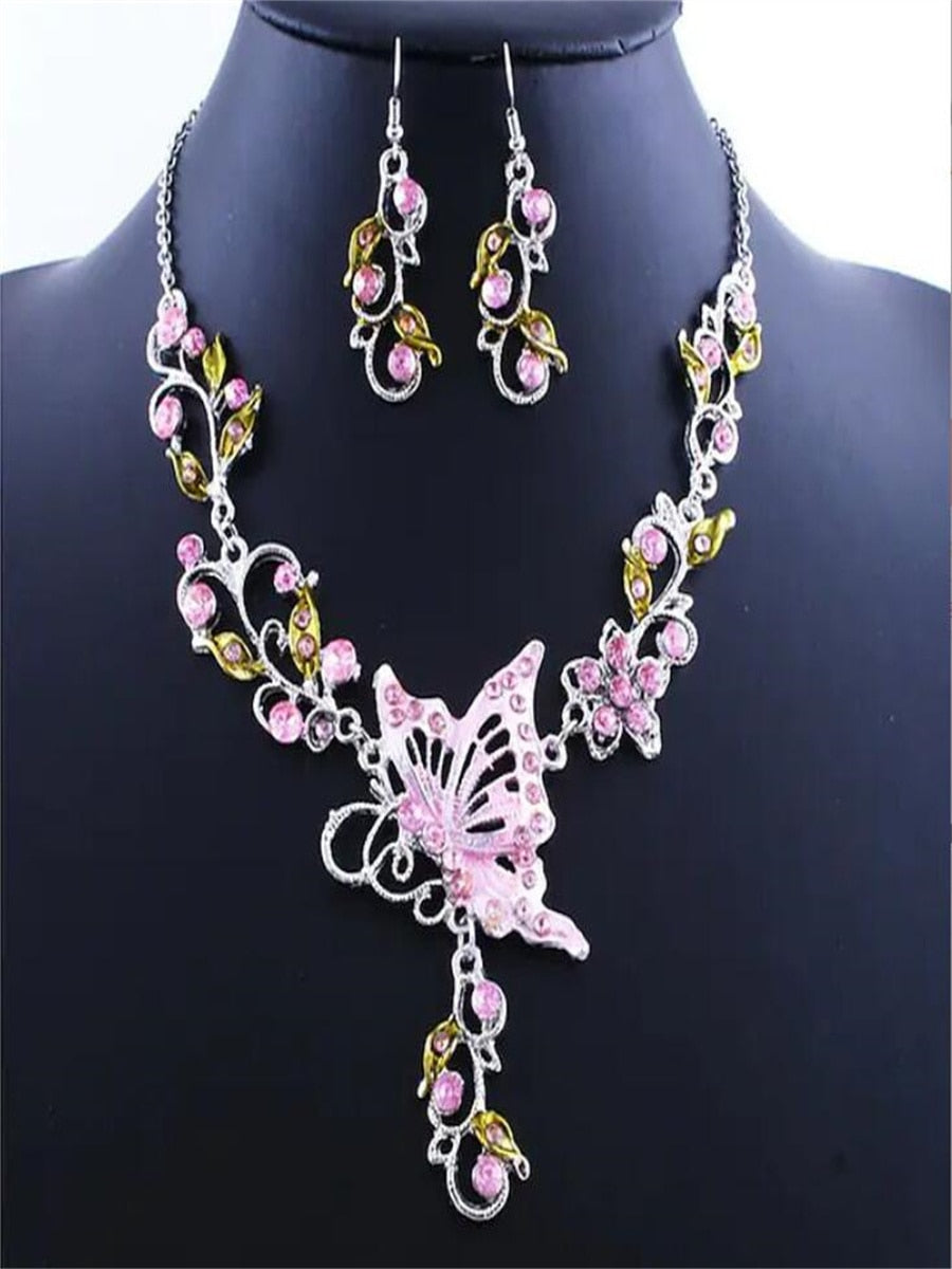 Embellished Butterfly Necklace