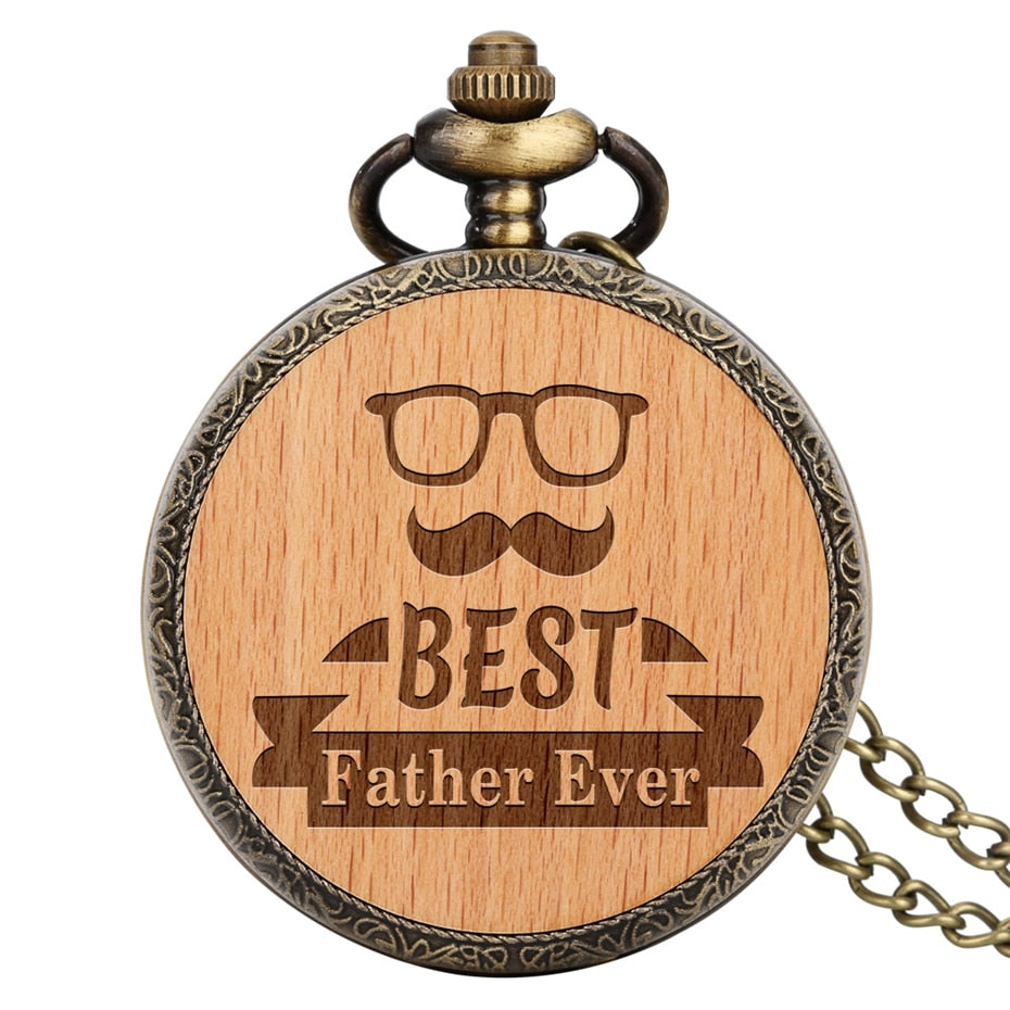 Dear Dad Quartz Pocket Watch