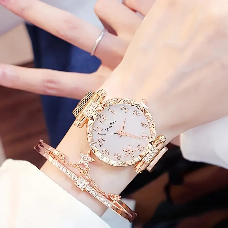 Rose Gold Watch Set