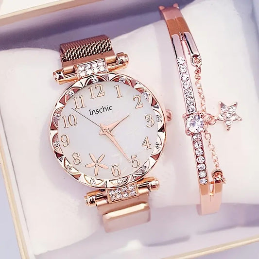 Rose Gold Watch Set