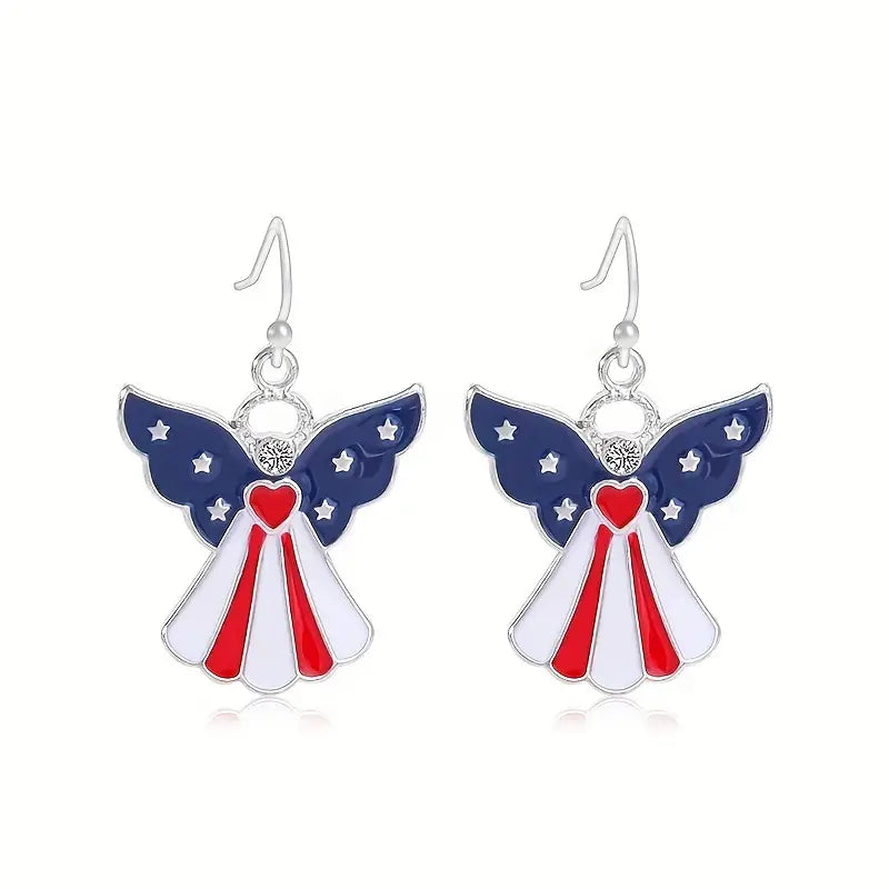 Patriotic Dangle Earrings