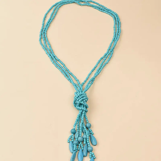 Turquoise Knot Necklace