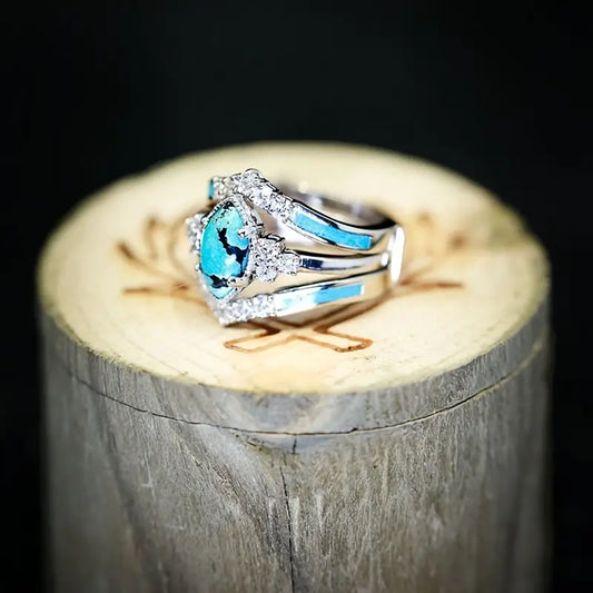 3 Pc Turquoise Ring