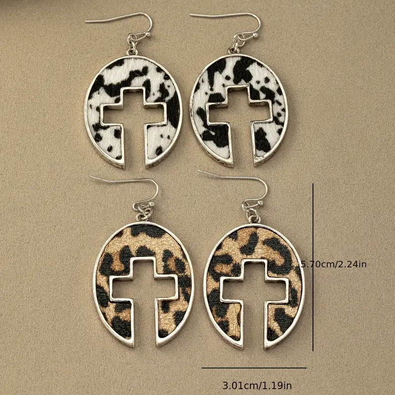 Cross Cutout Earrings