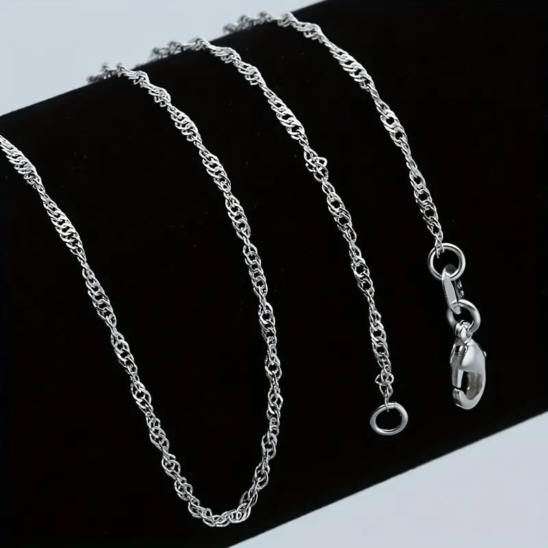 Silver Twist Single Chain