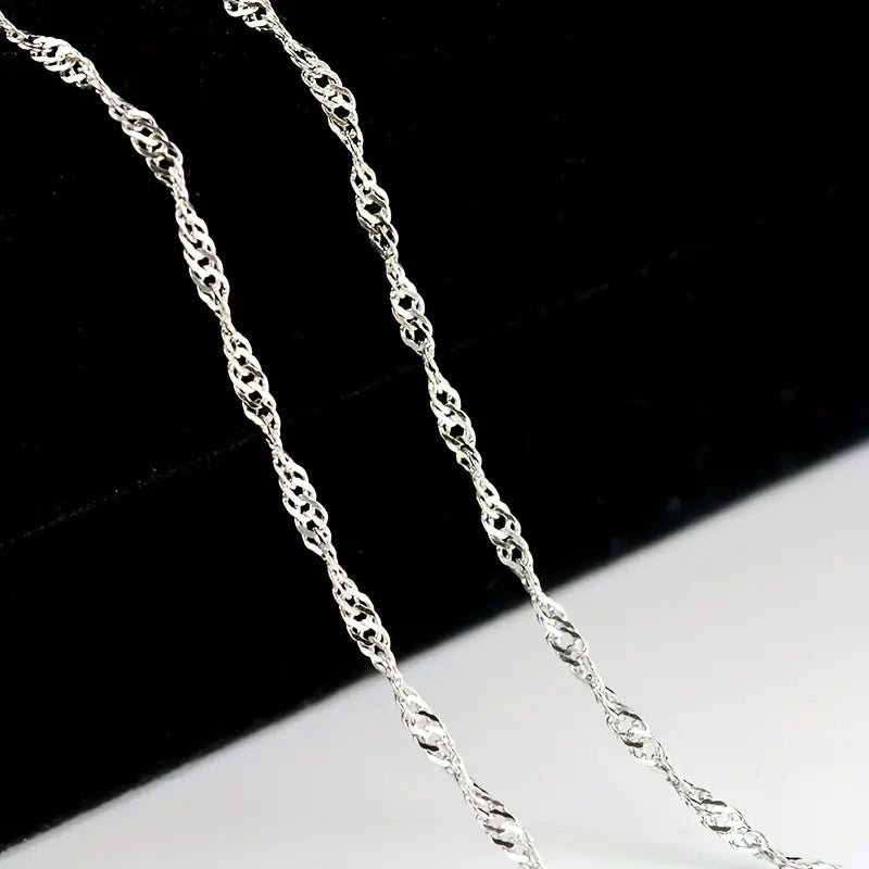 Silver Twist Single Chain