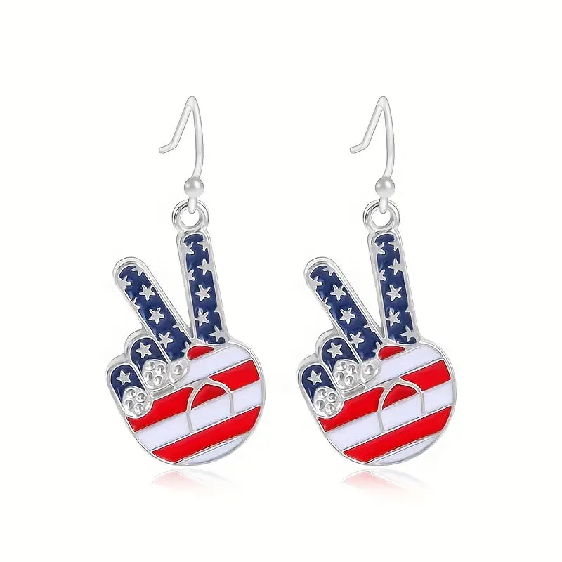 Patriotic Dangle Earrings