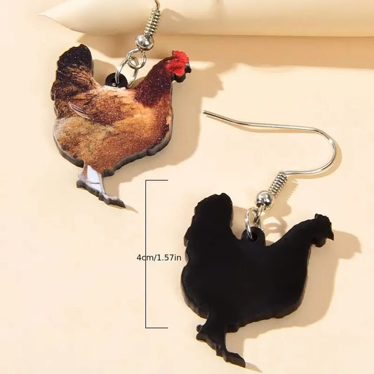 Cute Chicken Acrylic Earrings