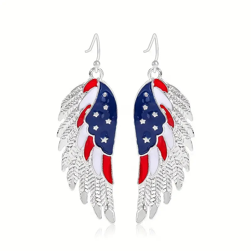 Patriotic Dangle Earrings