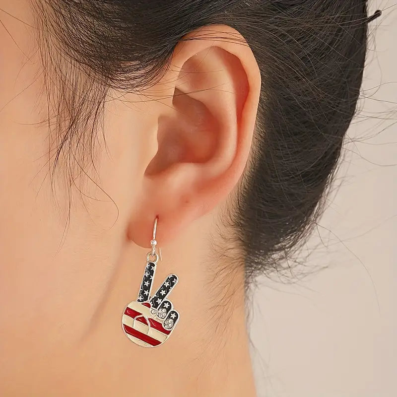 Patriotic Dangle Earrings