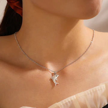 Silver Dolphin Necklace