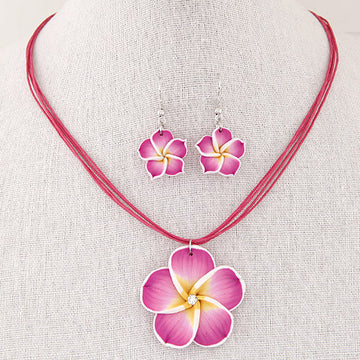 Girl's Flower and Earring Set