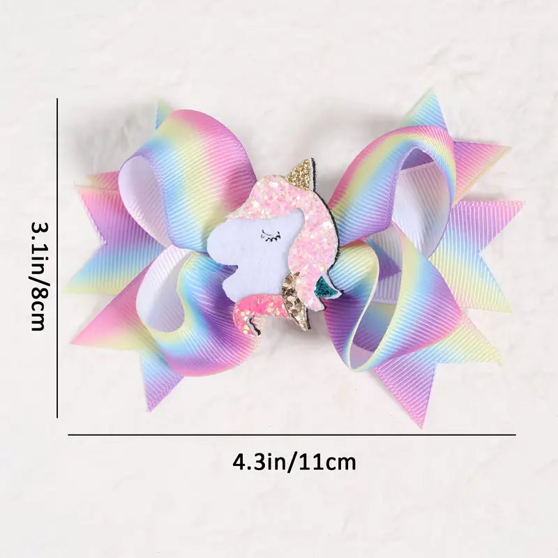 Rainbow Unicorn Hair Clip