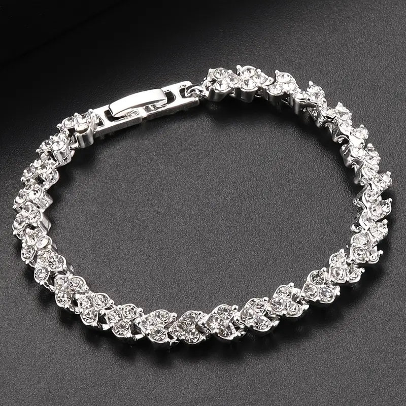 Rhinestone Tennis Bracelet