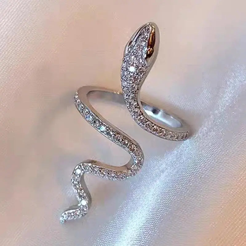 Glittery Snake Wrap Ring