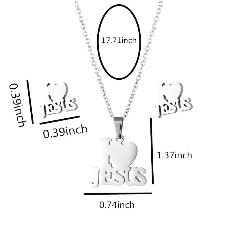 3 Pc "I Love Jesus" Set