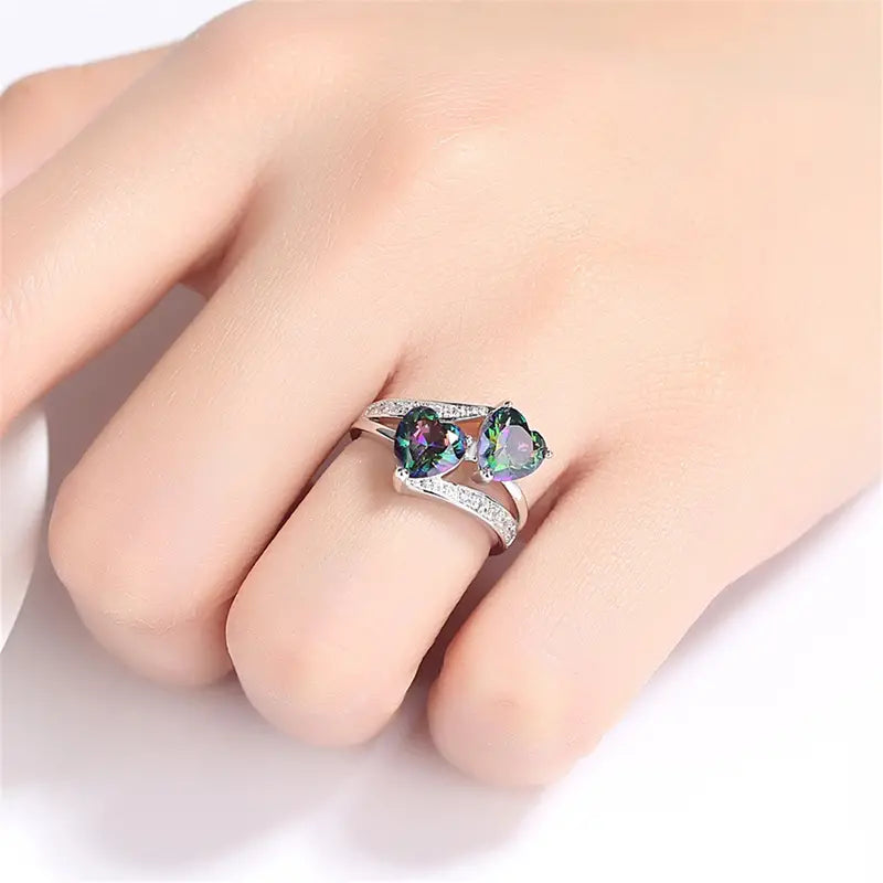 Double Heart Ring