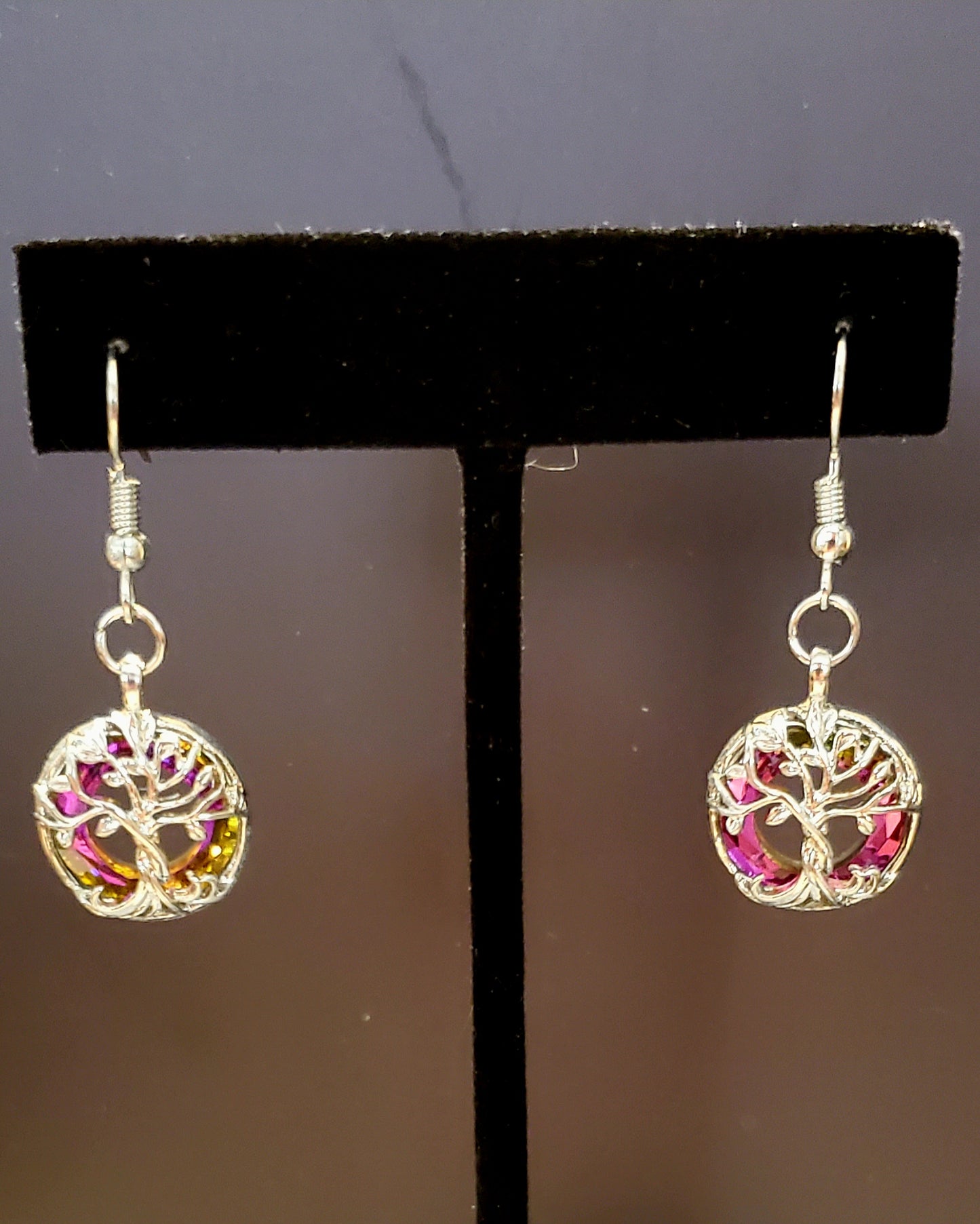 Tree of Life Gemstone Earrings