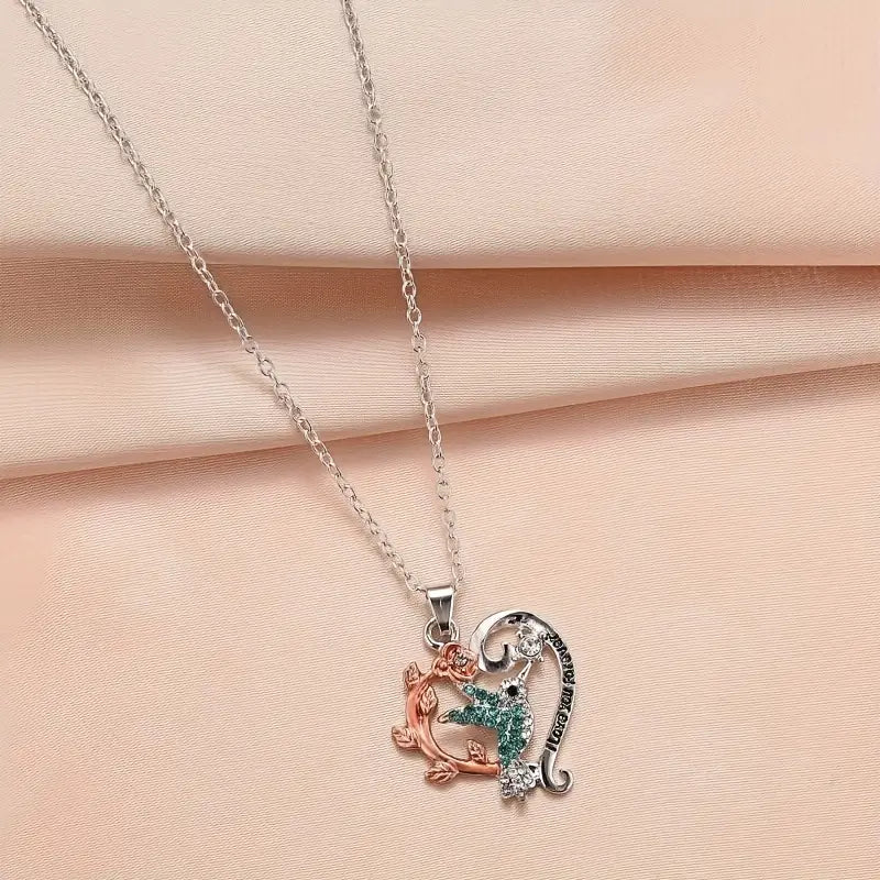 Hummingbird Heart Necklace