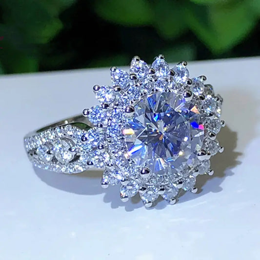 Elegant CZ Cocktail Ring