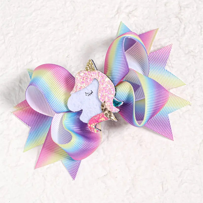 Rainbow Unicorn Hair Clip