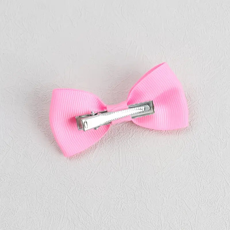 5 Pairs Colorful Hair Bow Clips