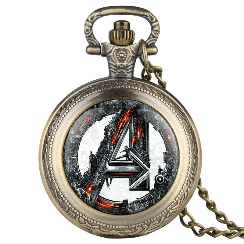 Marvel Avengers Logo Pocket Watch