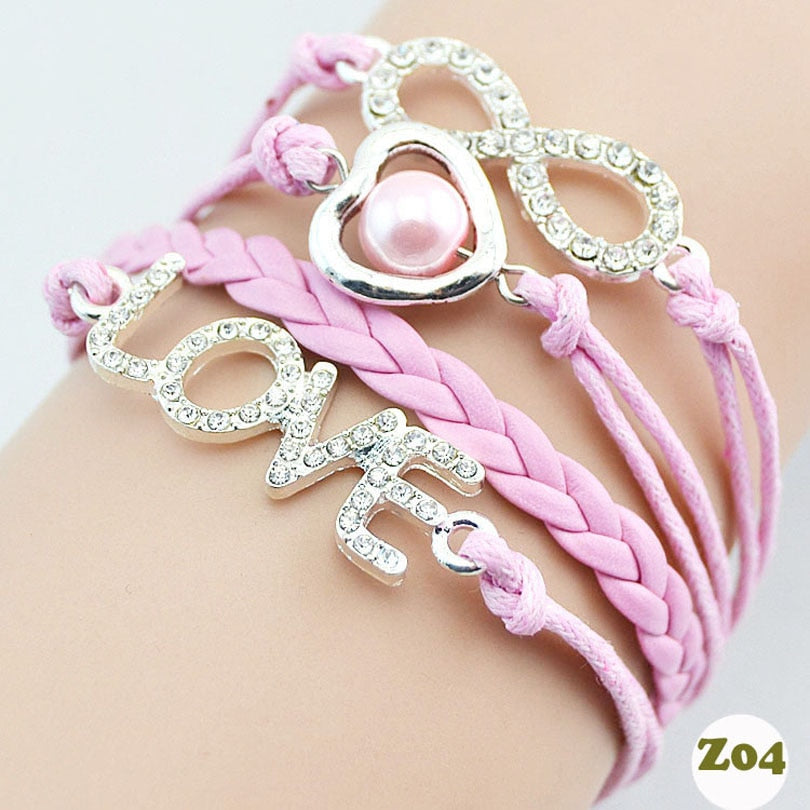 Stacked Love Infinity Bracelet