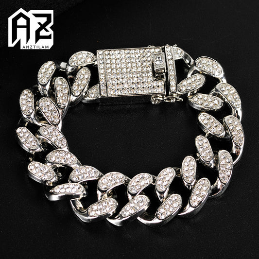 Chunky Link Rhinestone Bracelet