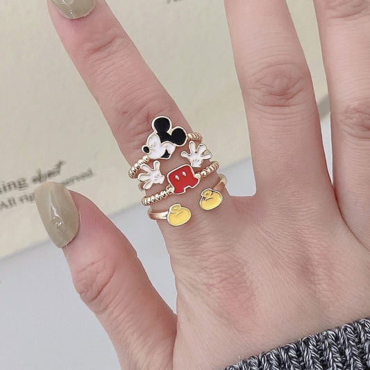 Multi Layer Cartoon Open Ring