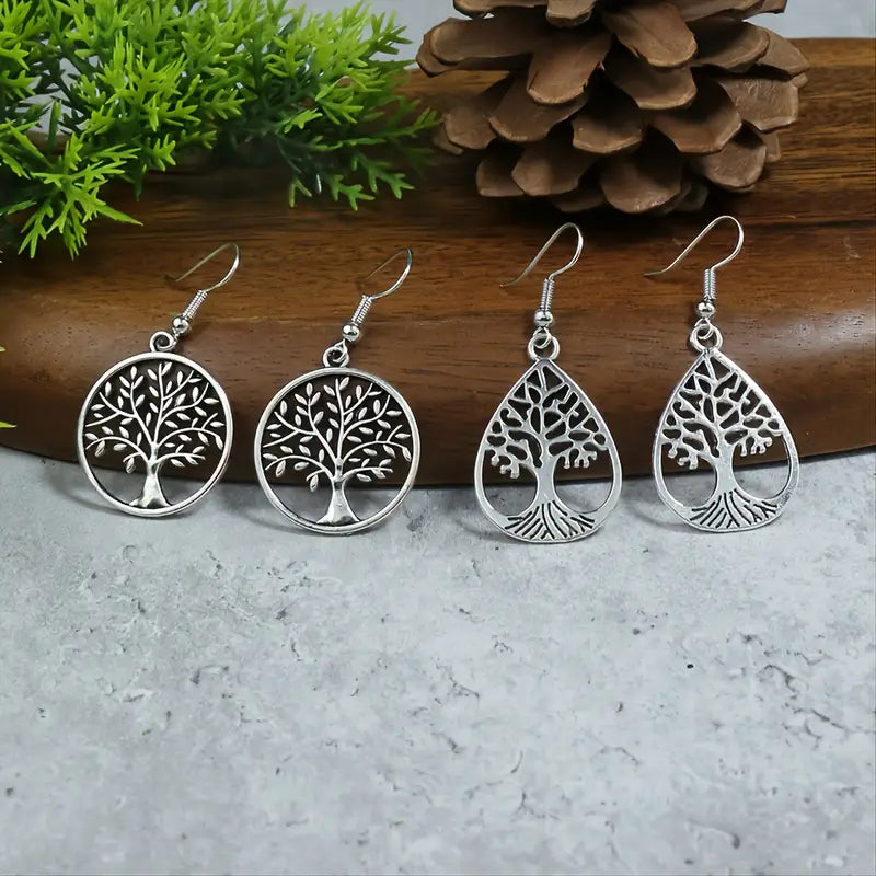 2-pc Tree of Life Earring Set