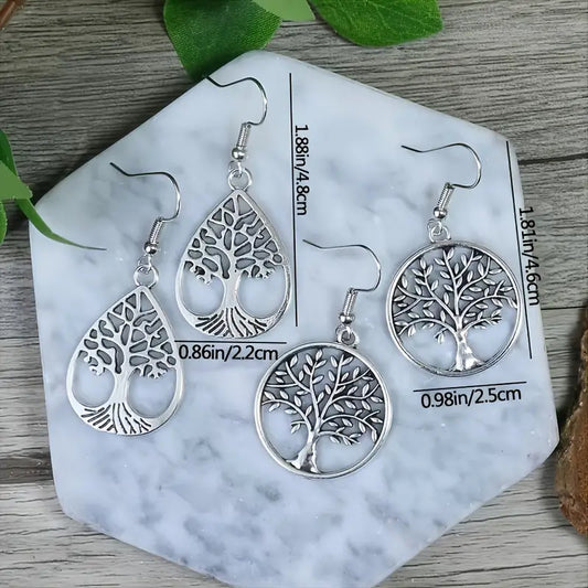 2-pc Tree of Life Earring Set