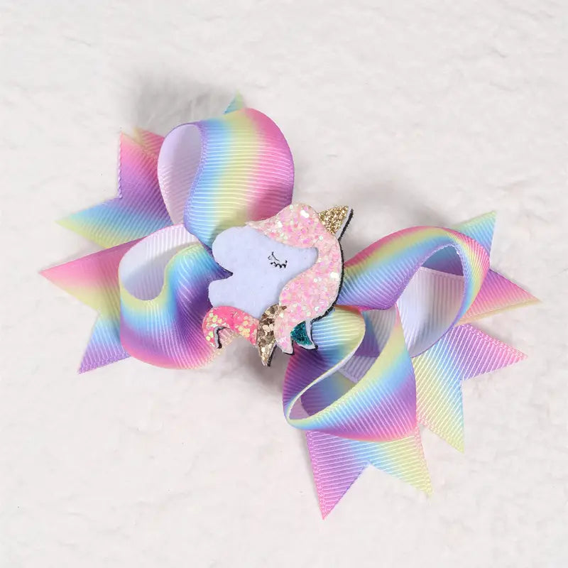 Rainbow Unicorn Hair Clip