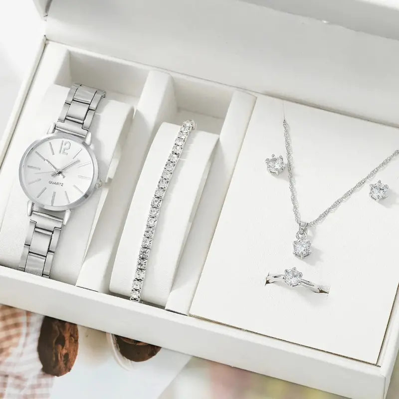 5-pc Silver Watch Gift Set